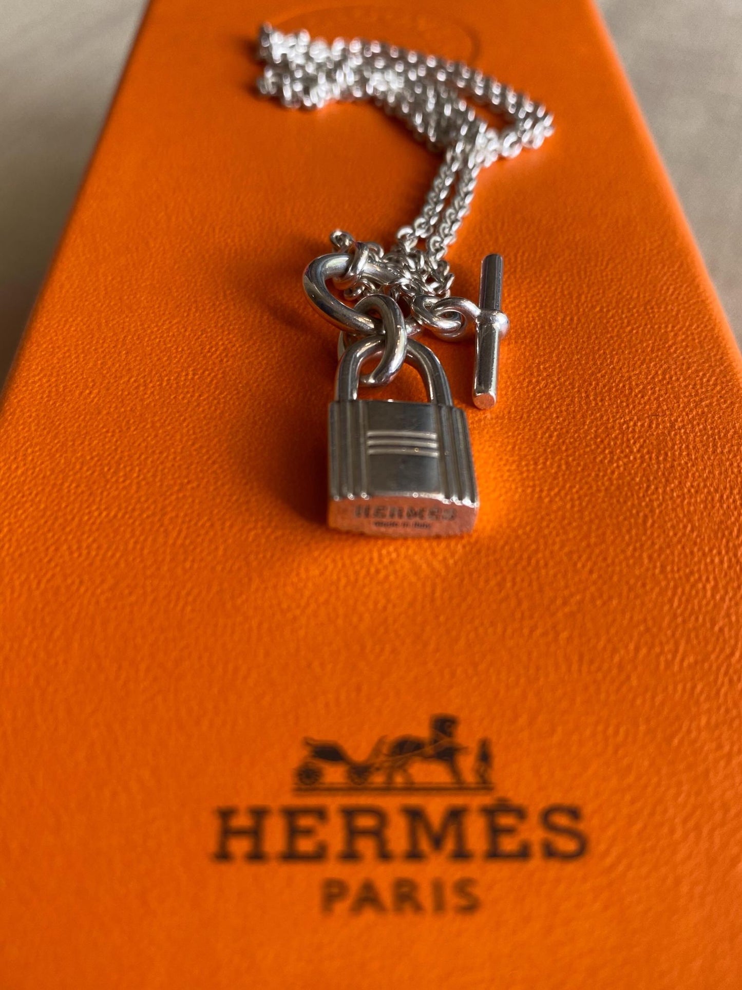Pendentif Kelly Cadenas Hermès — Argent