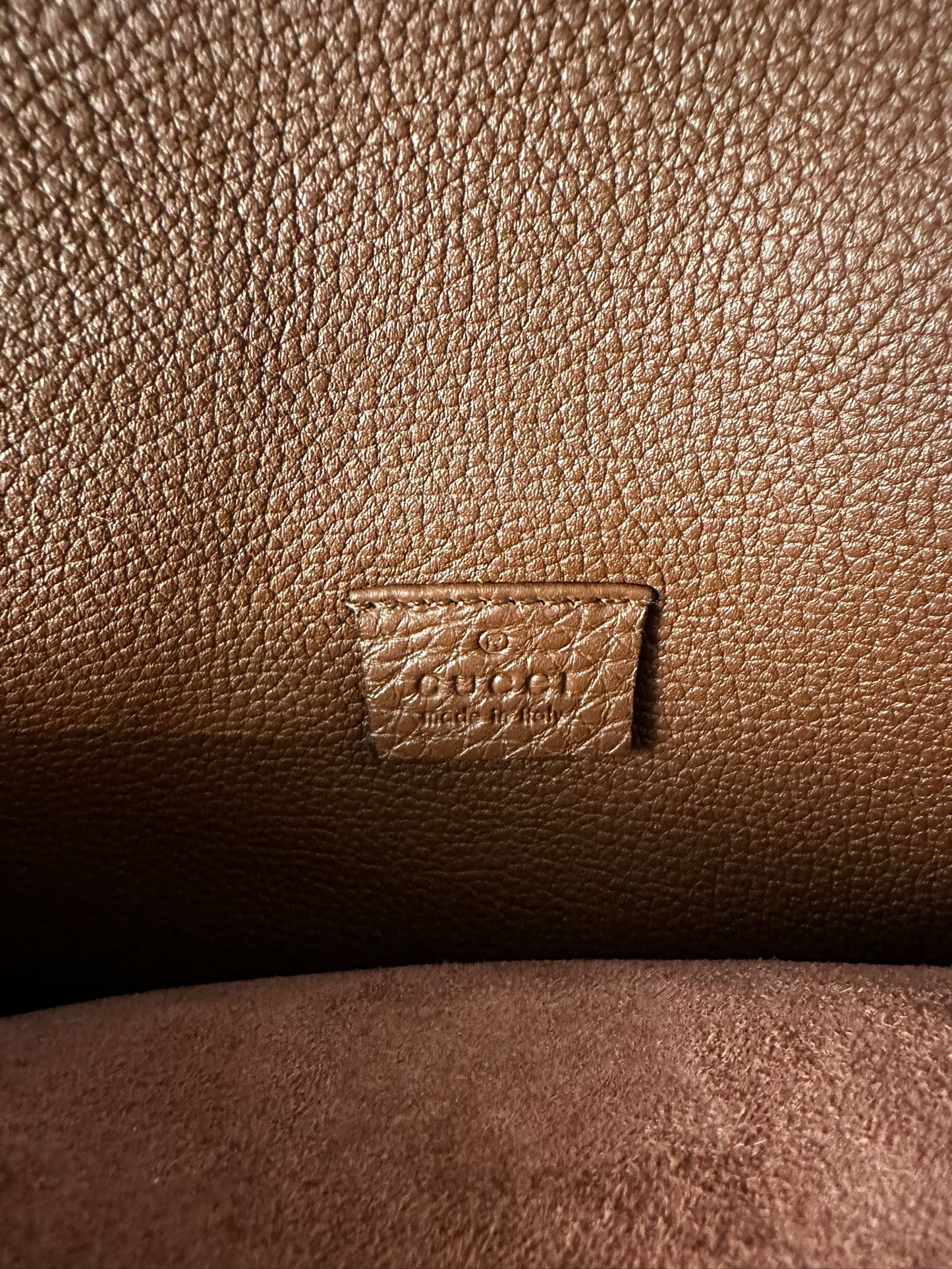 Sac Soft Jackie Gucci — Cuir grainé, neuf
