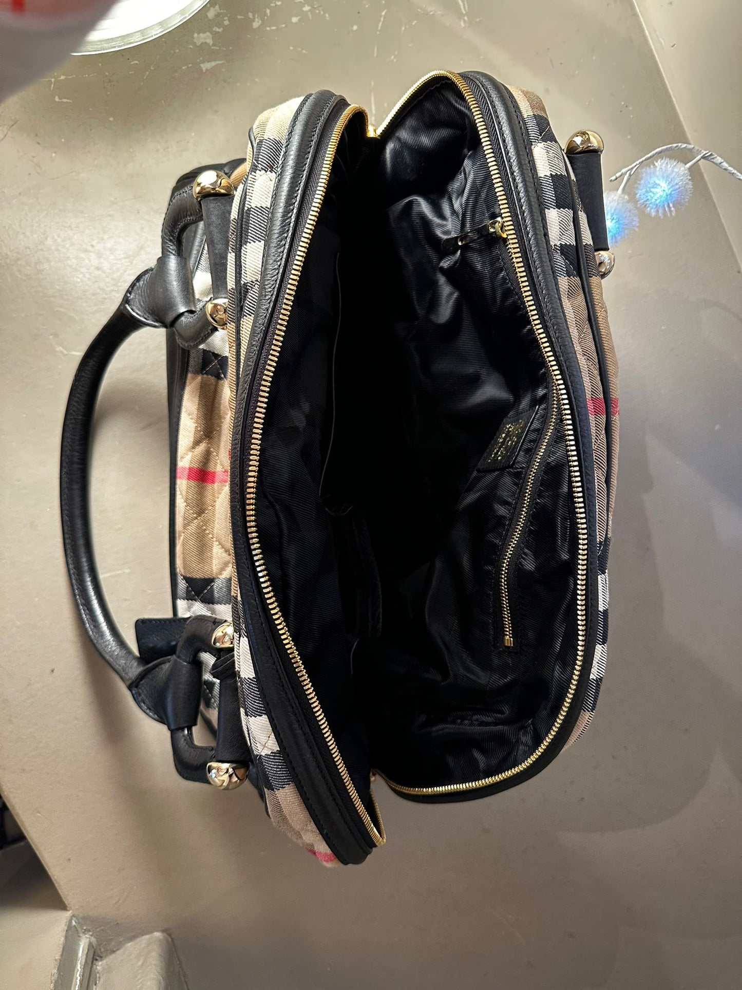 Sac à main Burberry — Check matelassé