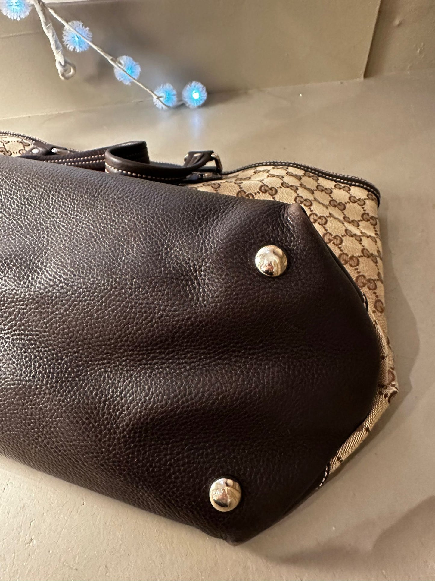 Sac cabas Gucci GG — Bande web vert-rouge