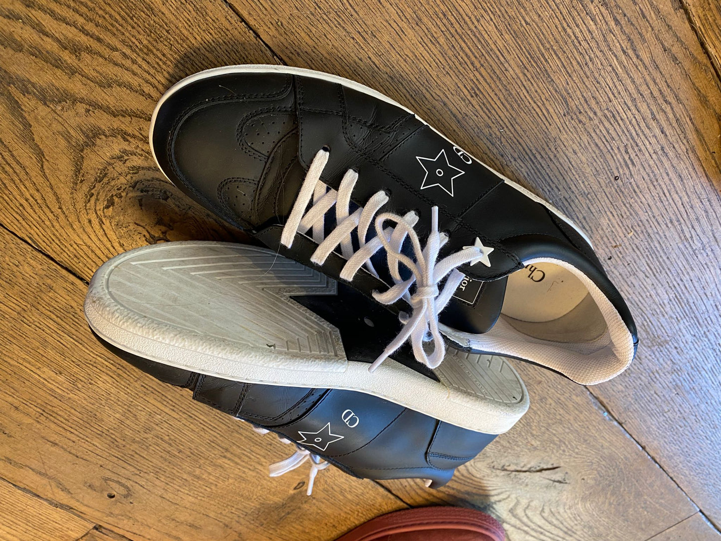 Baskets Dior Star Cuir Noir Taille 39