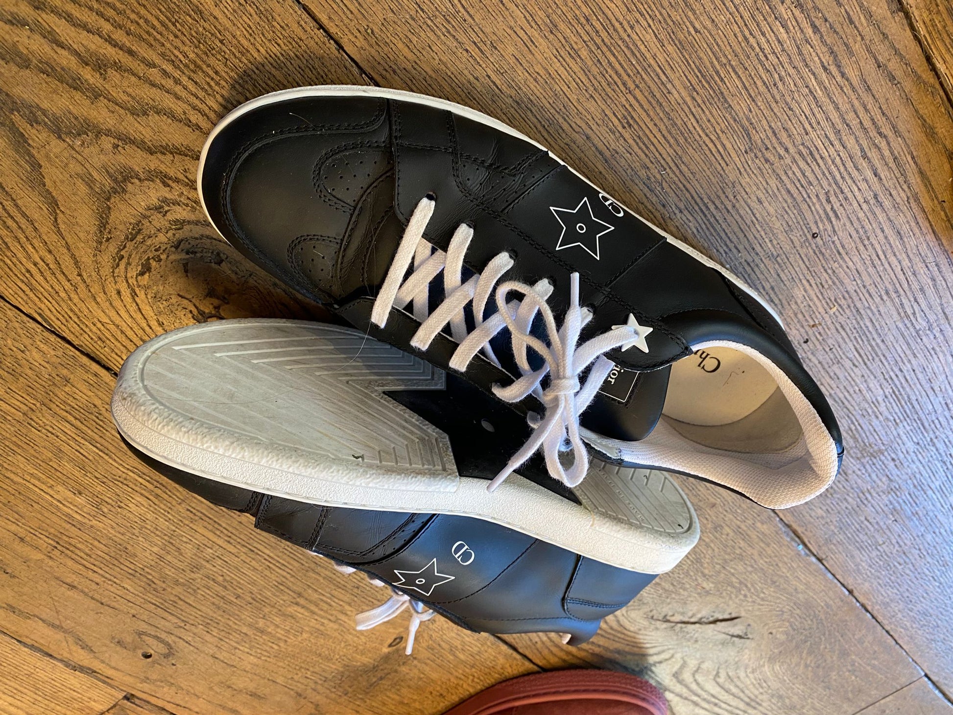 Baskets Dior Star Cuir Noir Taille 39