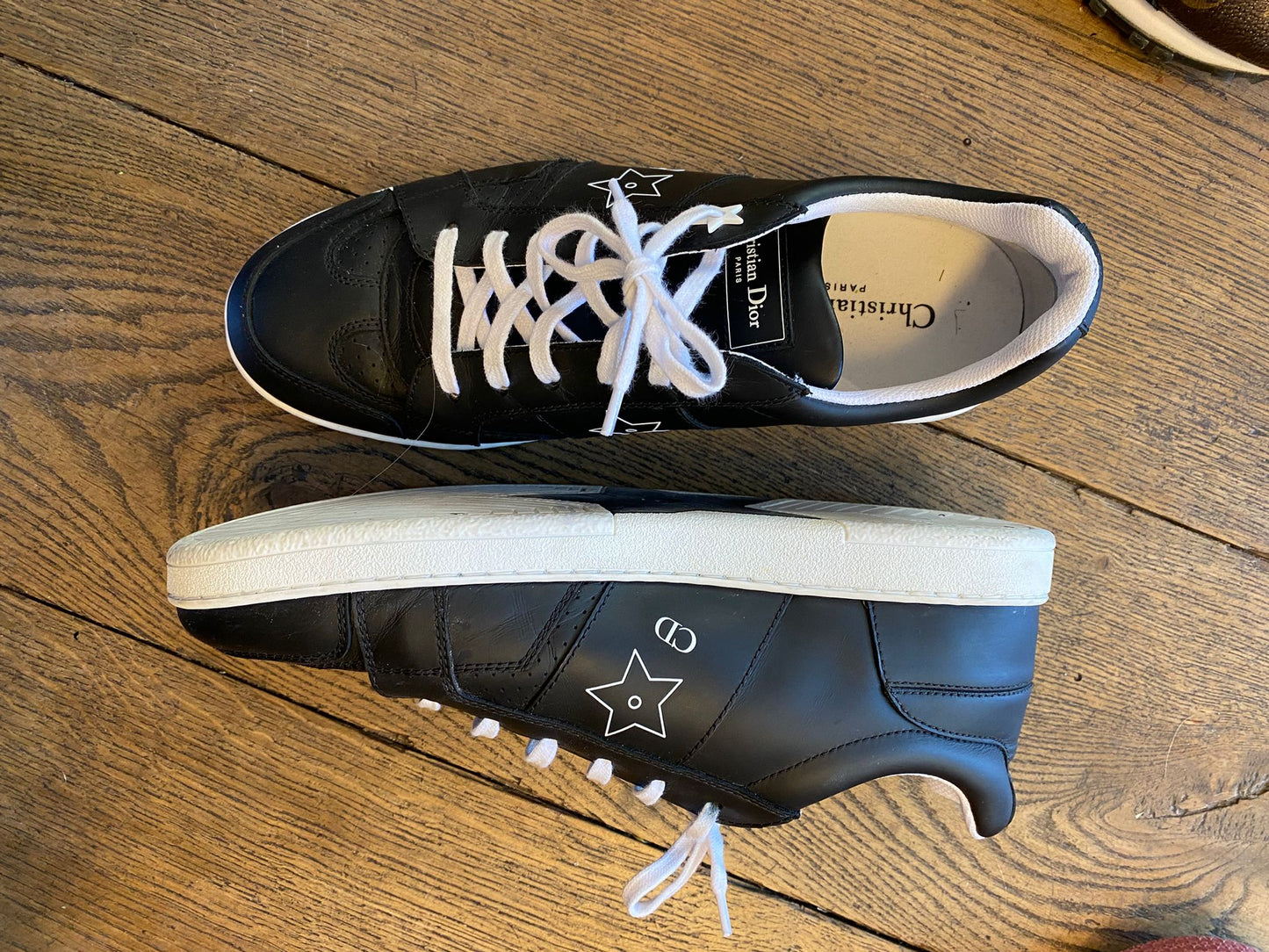 Baskets Dior Star en Cuir Noir — Taille 39
