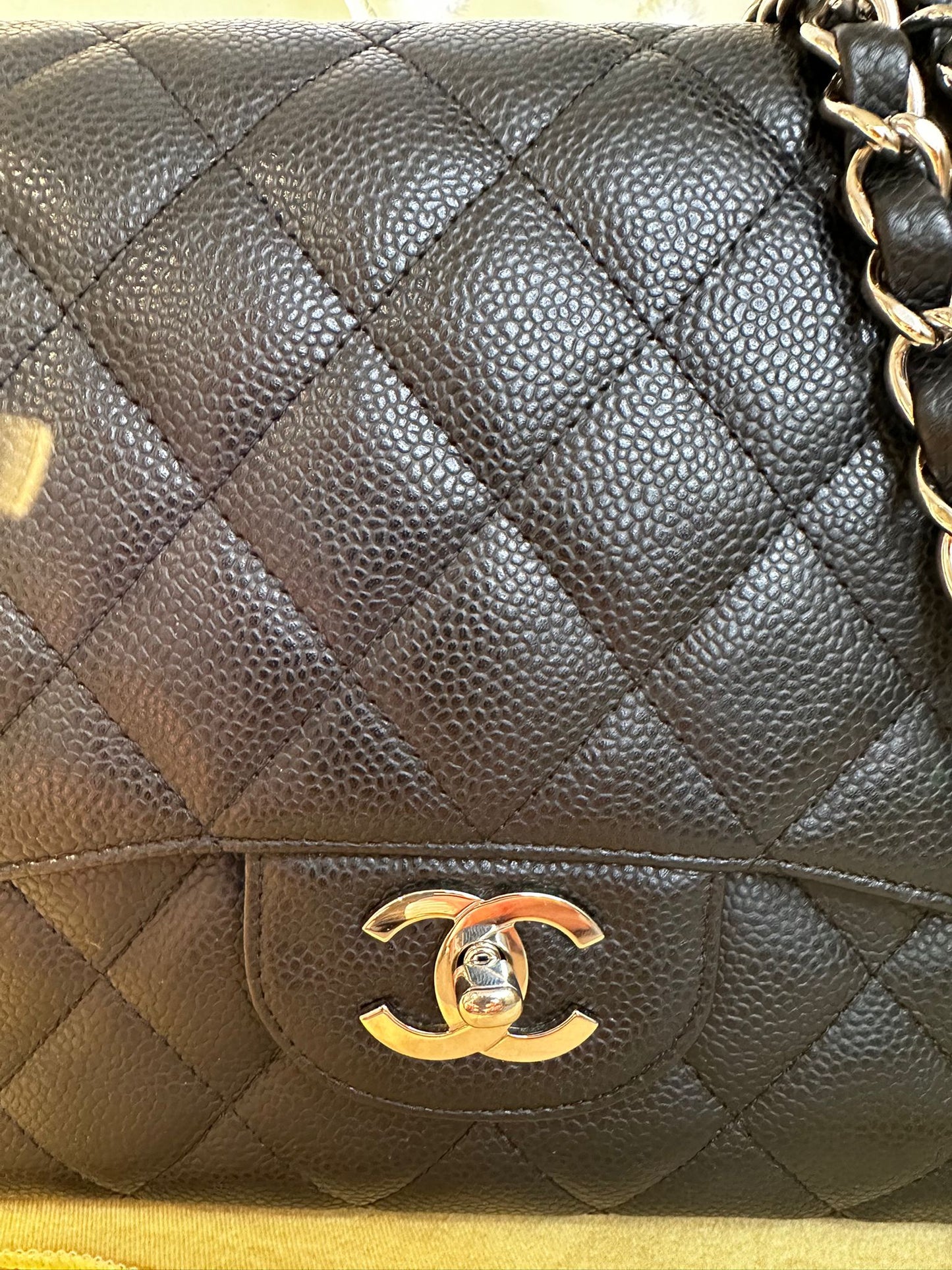 Sac Chanel Timeless Jumbo — Cuir Caviar Noir