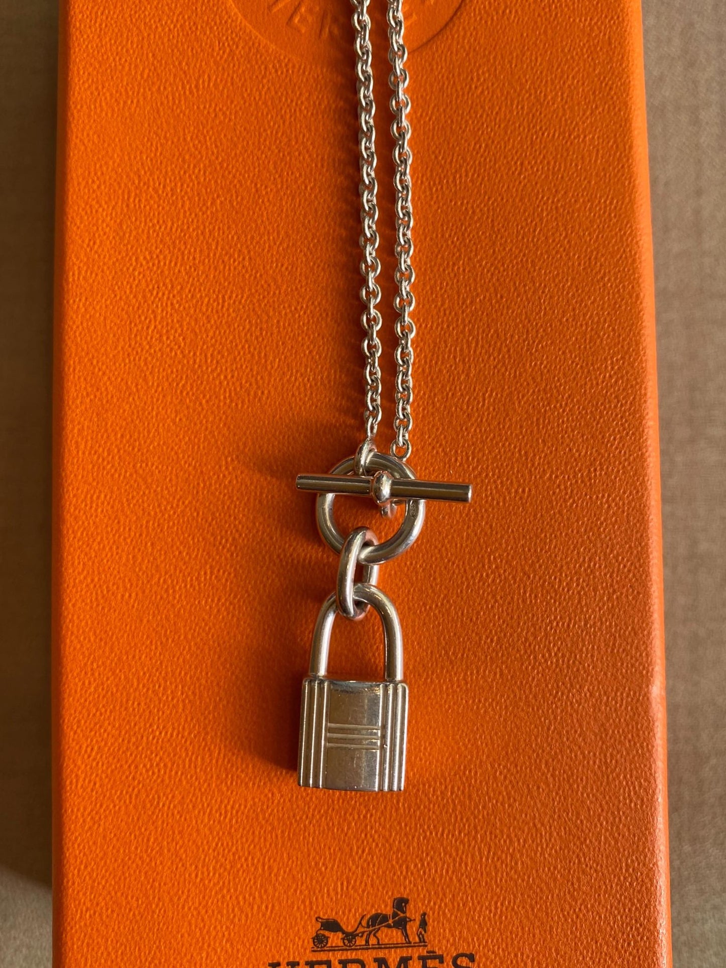 Pendentif Kelly Cadenas Hermès Argent